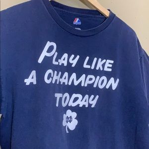 Notre Dame Play Like a Champion | Navy | Size L